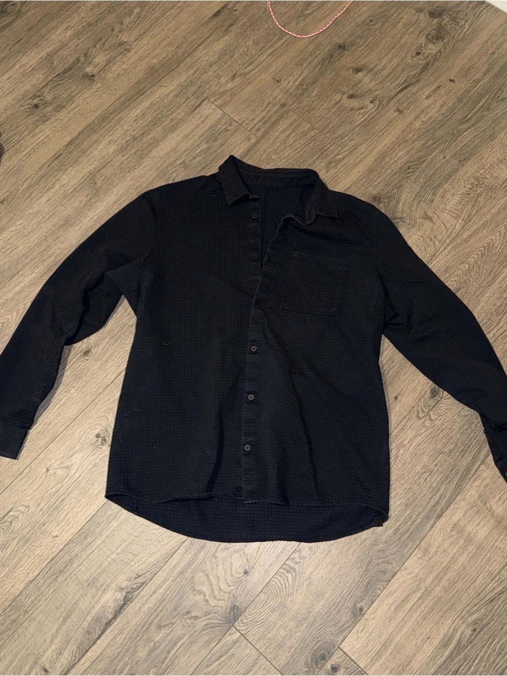 lululemon athletica Men's Black Button-Down Long Sleeve Shirt